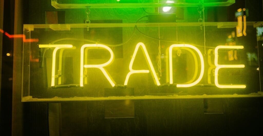 Trade in Neon Sign