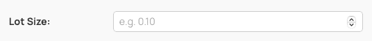 Lot-Based Calculation to Enter Lot Size on Lot Size Calculator